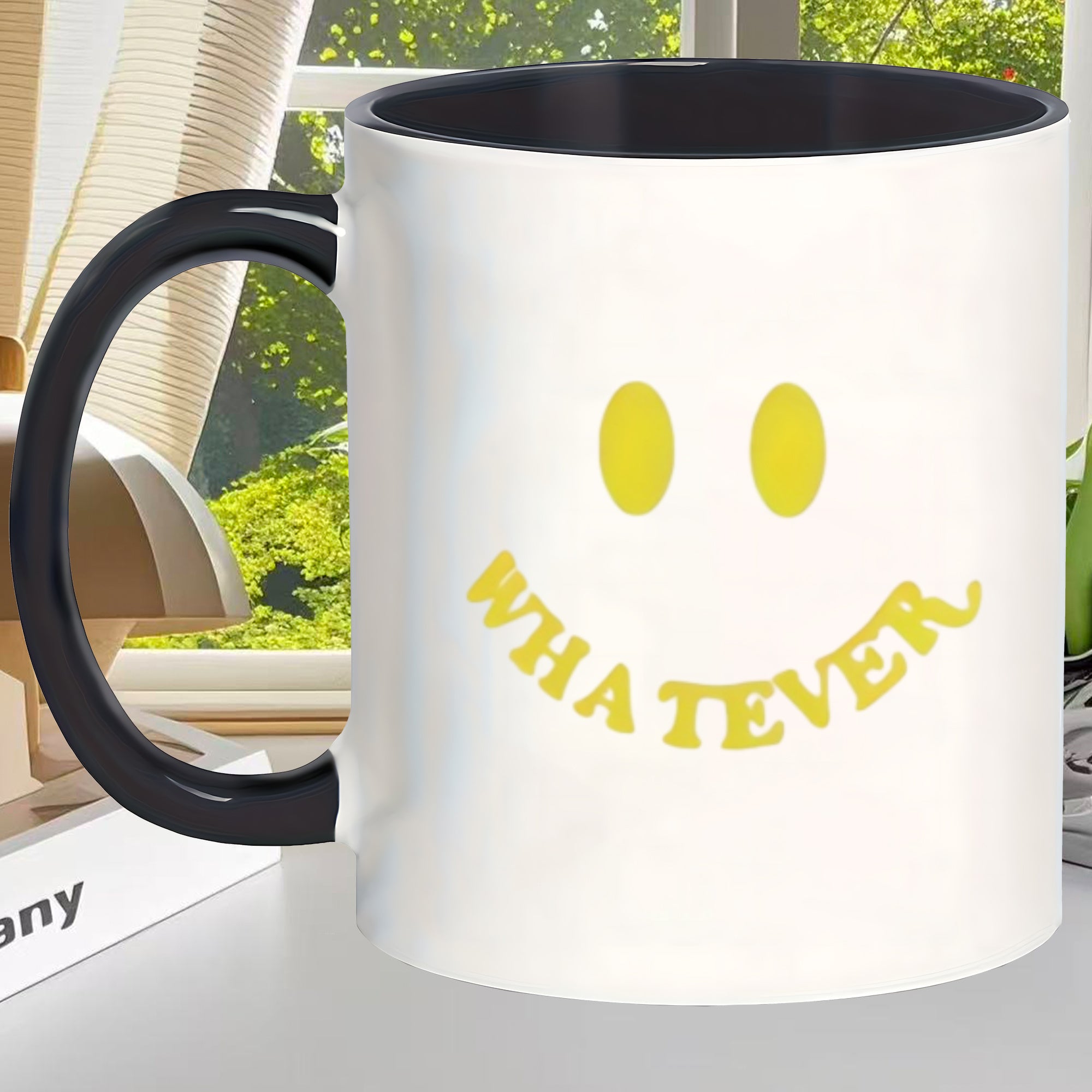 Tailorly Black Accent 11 oz Mug - whatever text