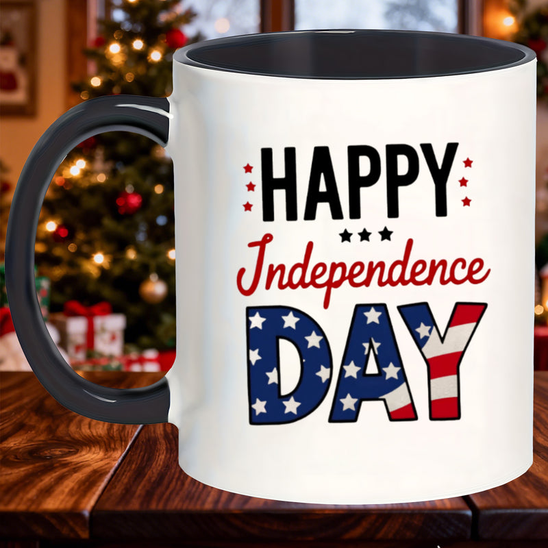 Tailorly Black Accent 11 oz Mug - reliable long lasting scratch proof office happy mugs great for milk herbal tea