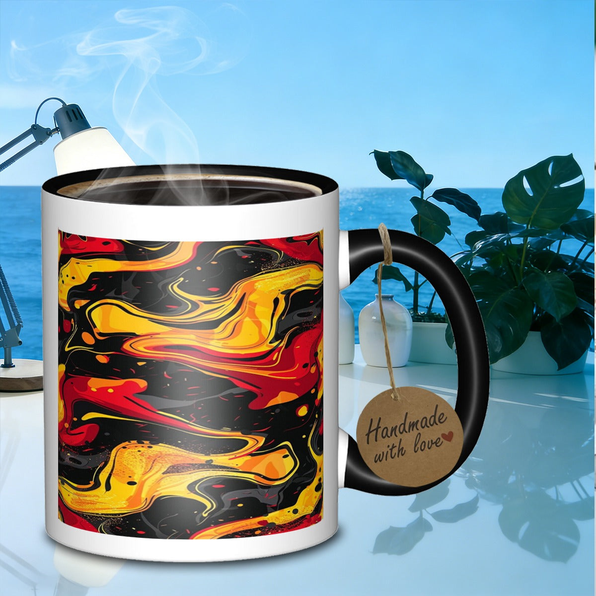 Tailorly Black Accent 11 oz Mug - ceramic stylish tea mug sublimation 8040 work outdoor activities and travel a great gift_1c4558a3c1114ac7b8fe330e110fdd55