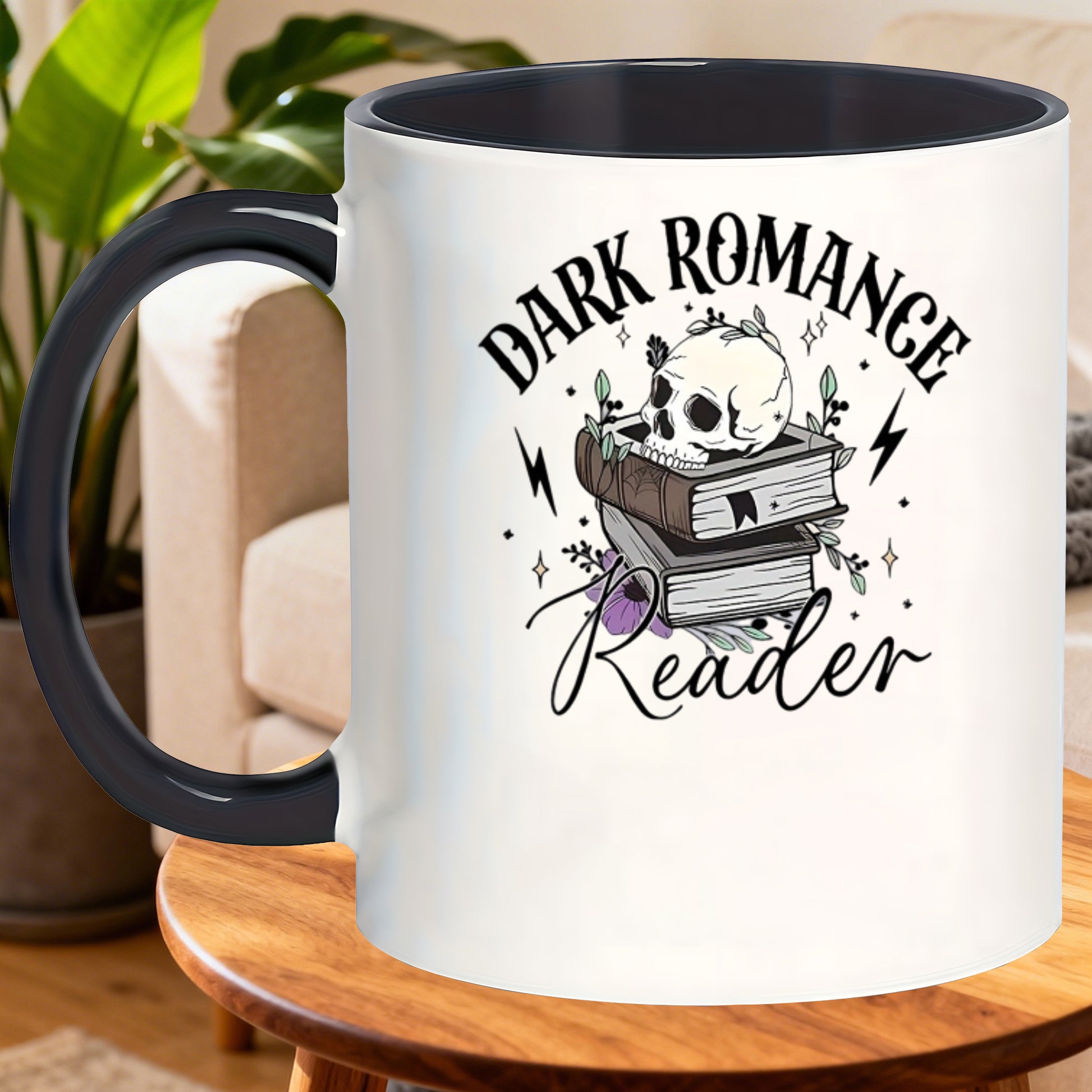Tailorly Black Accent 11 oz Mug - versatile and unique mugs for christmas decor ideal for hot beverages during thanksgiving and new