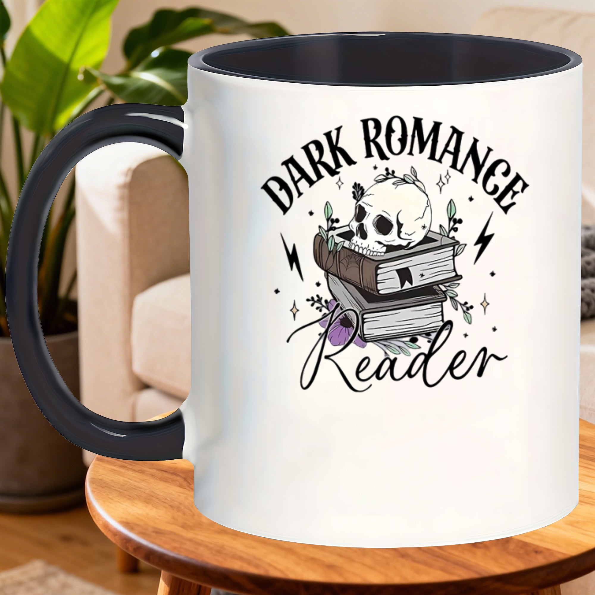 Tailorly Black Accent 11 oz Mug - versatile and unique mugs for christmas decor ideal for hot beverages during thanksgiving and new