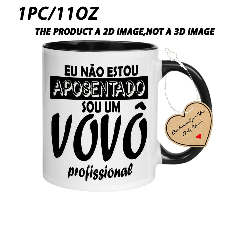 Tailorly Black Accent 11 oz Mug - Vovô text