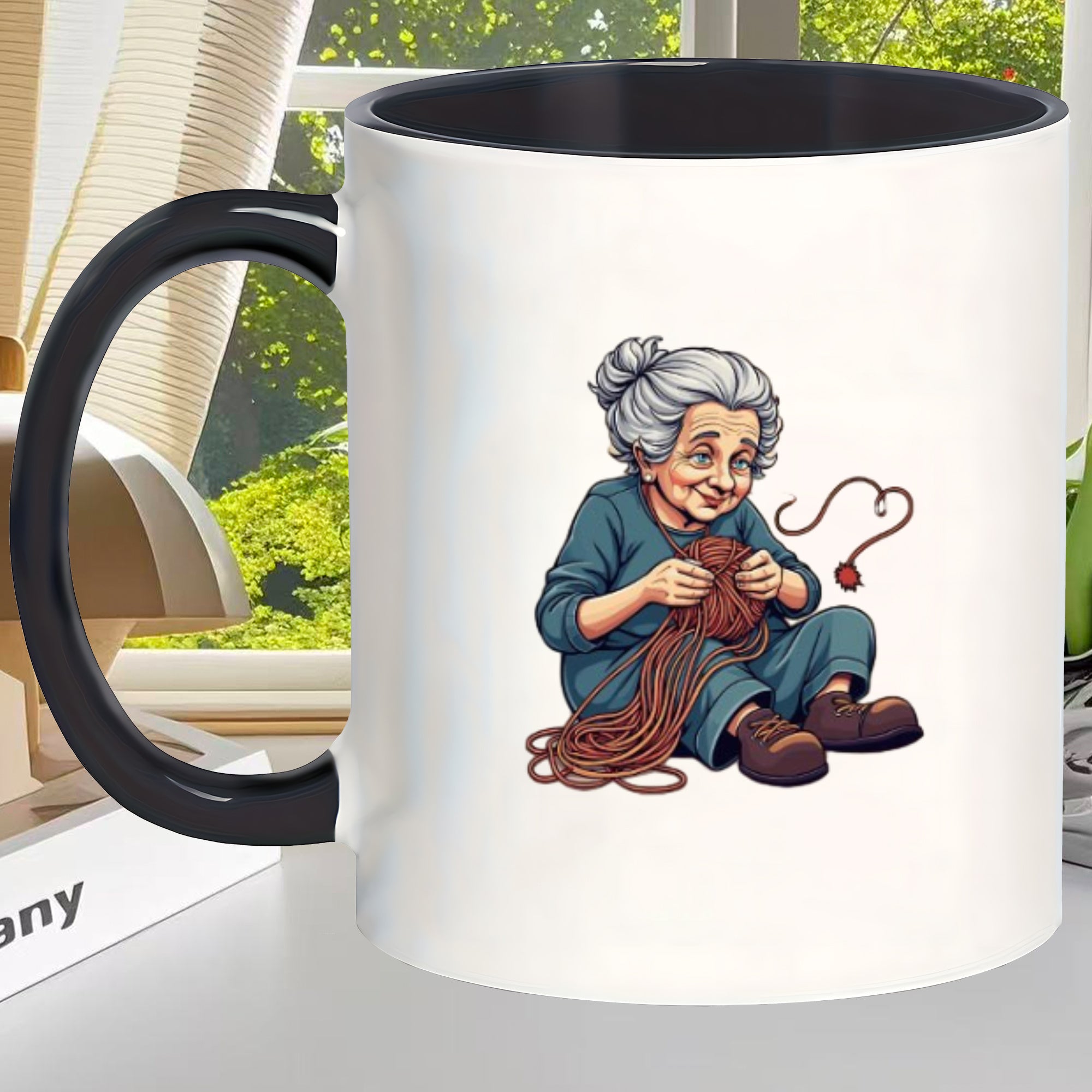 Tailorly Black Accent 11 oz Mug - gifts for men cozy double walled insulated mugs with are perfect for making humorous birthday and christmas