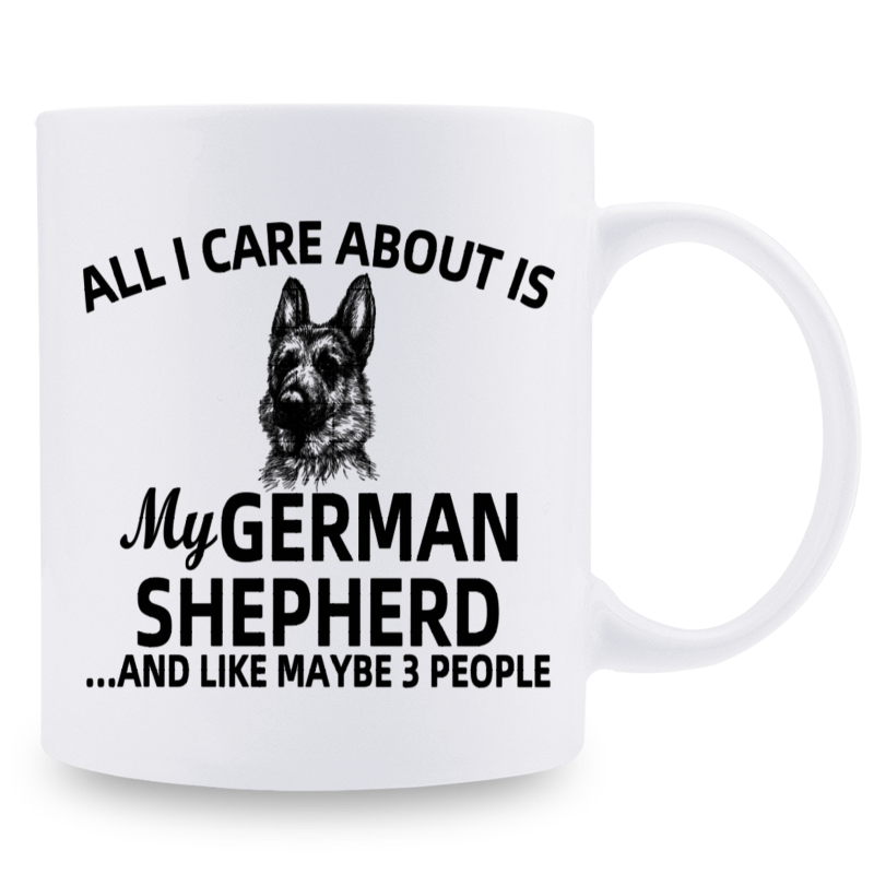 Tailorly White Ceramic 11 oz Mug - 1pc golf character design ceramic coffee mug 11oz 11oz ceramic mug german shepherd lovers humorous coffee cup high