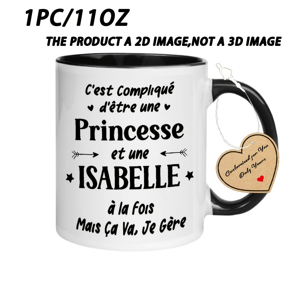 Tailorly Black Accent 11 oz Mug - Princess themed design