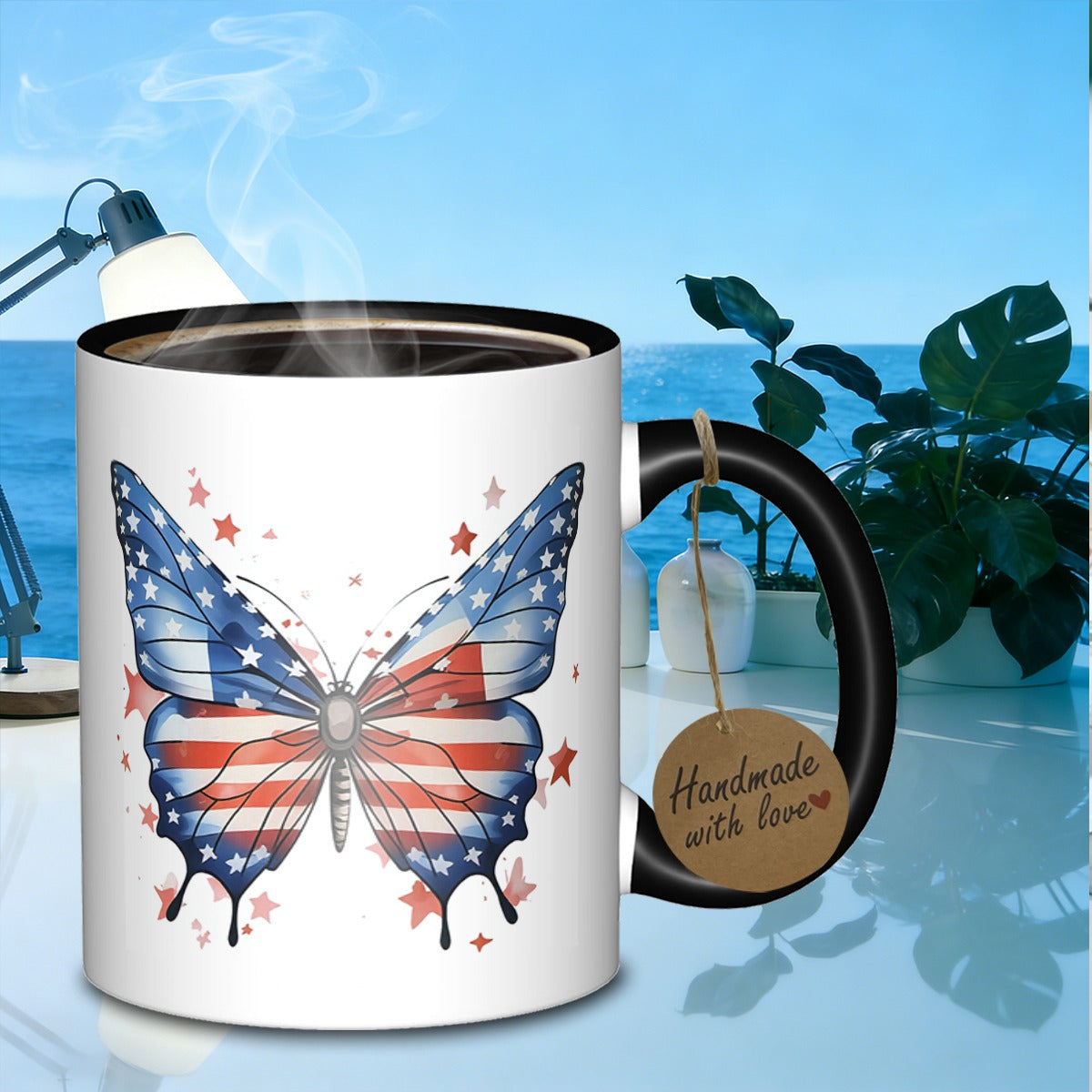 Tailorly Black Accent 11 oz Mug - pattern