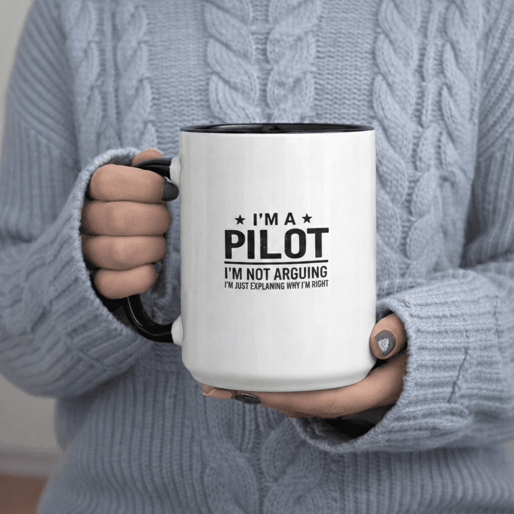 Tailorly Black Accent 11 oz Mug - I M A I M Not Arguing I M Just Explaining Why I M Right text design