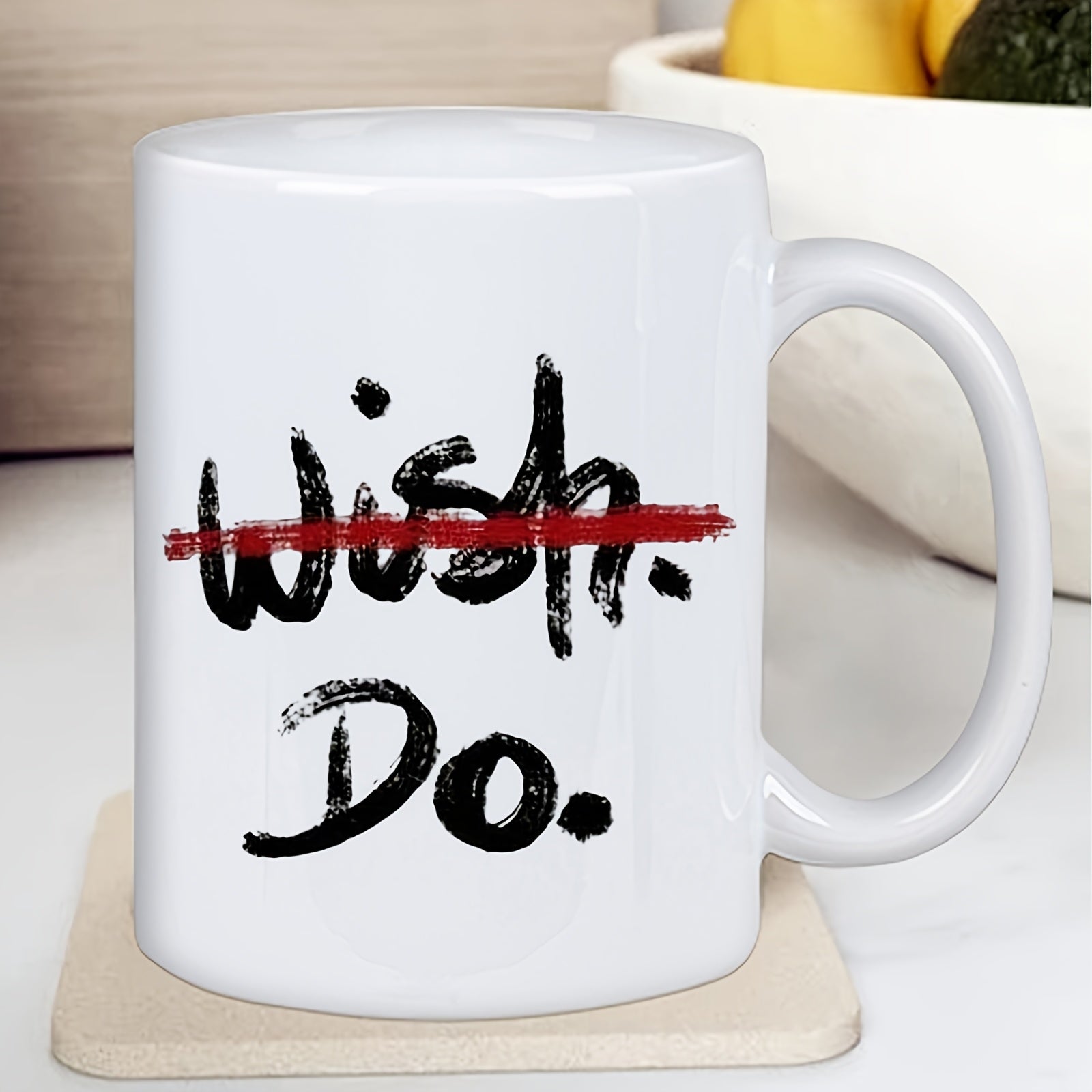Tailorly White Ceramic 11 oz Mug - a stylish and ceramic mug with a printed design ideal for use at the office home or during golf events hand wash