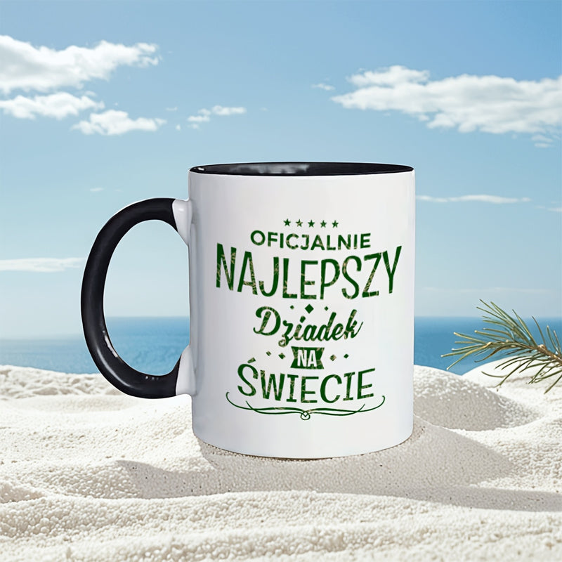 Tailorly Black Accent 11 oz Mug - humorous art mr golfs