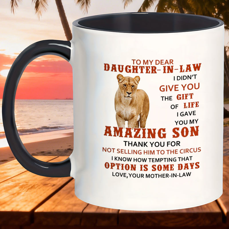 Tailorly Black Accent 11 oz Mug - stylish non toxic for my dsl mugs perfect gifts for friends spouses and coworkers_504dd569b4e9489f900920f434e34217