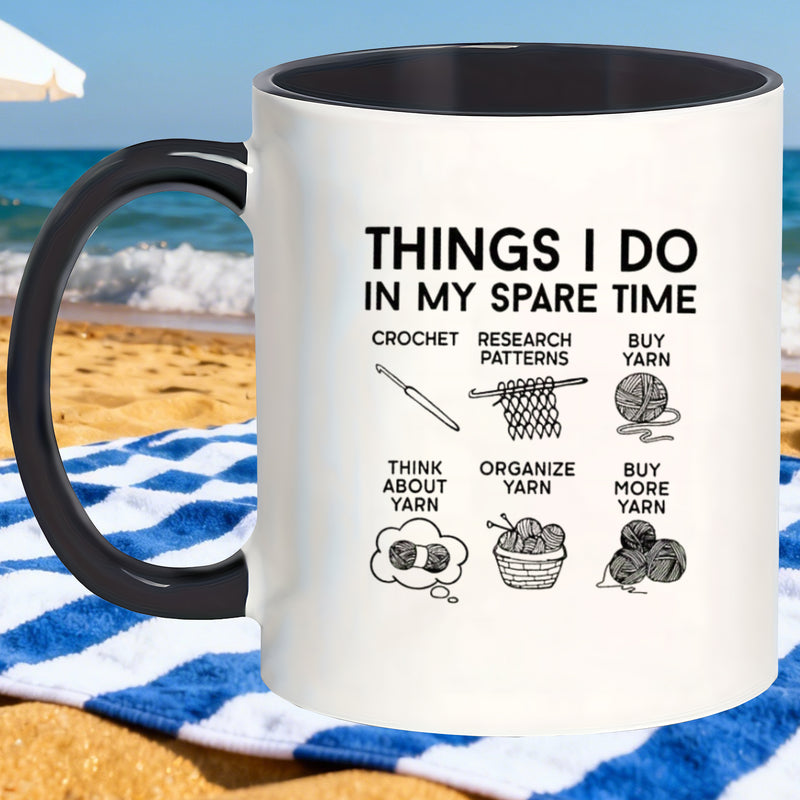 Tailorly Black Accent 11 oz Mug - whimsical charm mug things i my mugs coffee mugs are perfect gifts for friends anniversary