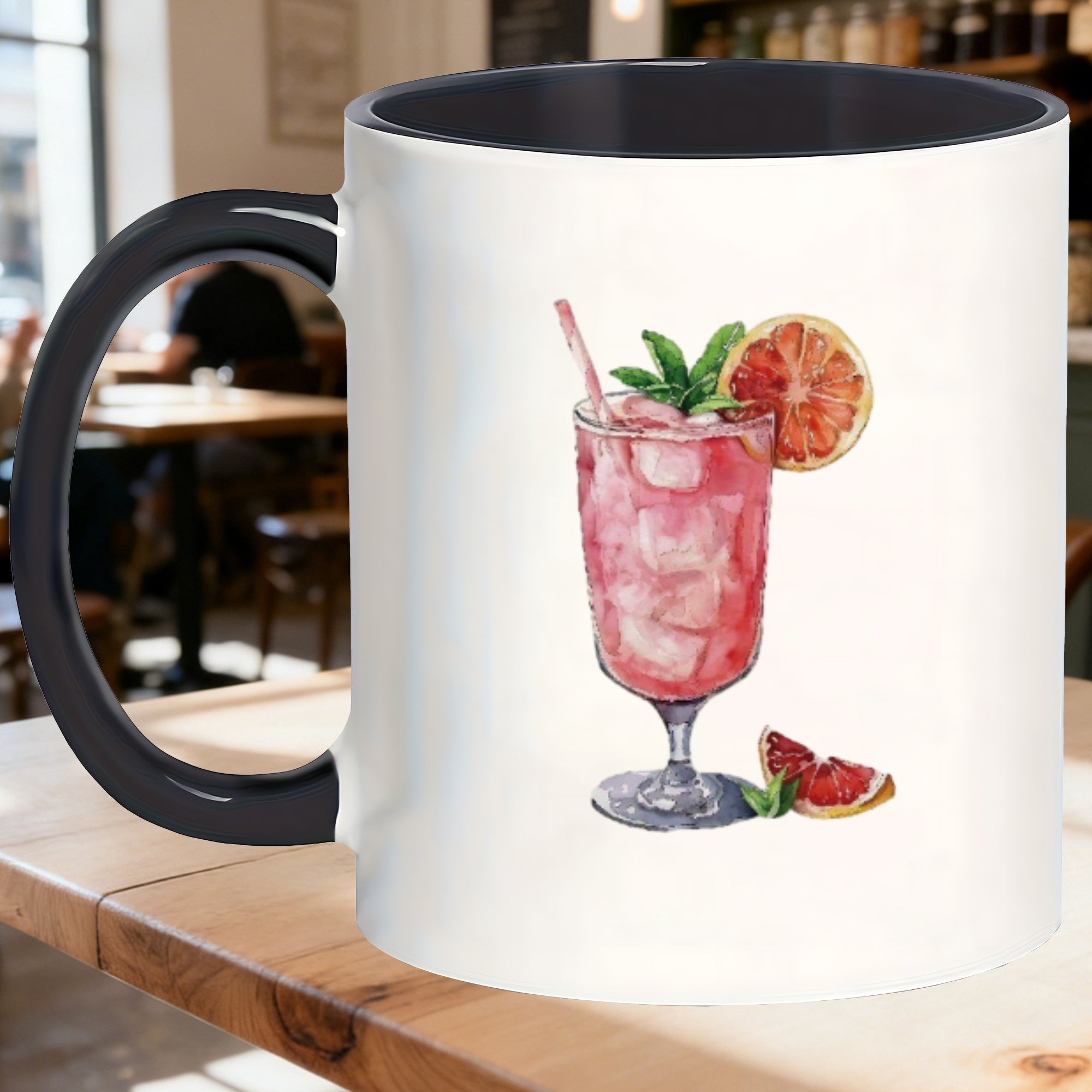 Tailorly Black Accent 11 oz Mug - and mugs with home and restaurant settings_45552f06f2c741baa3ba1851a6f52219