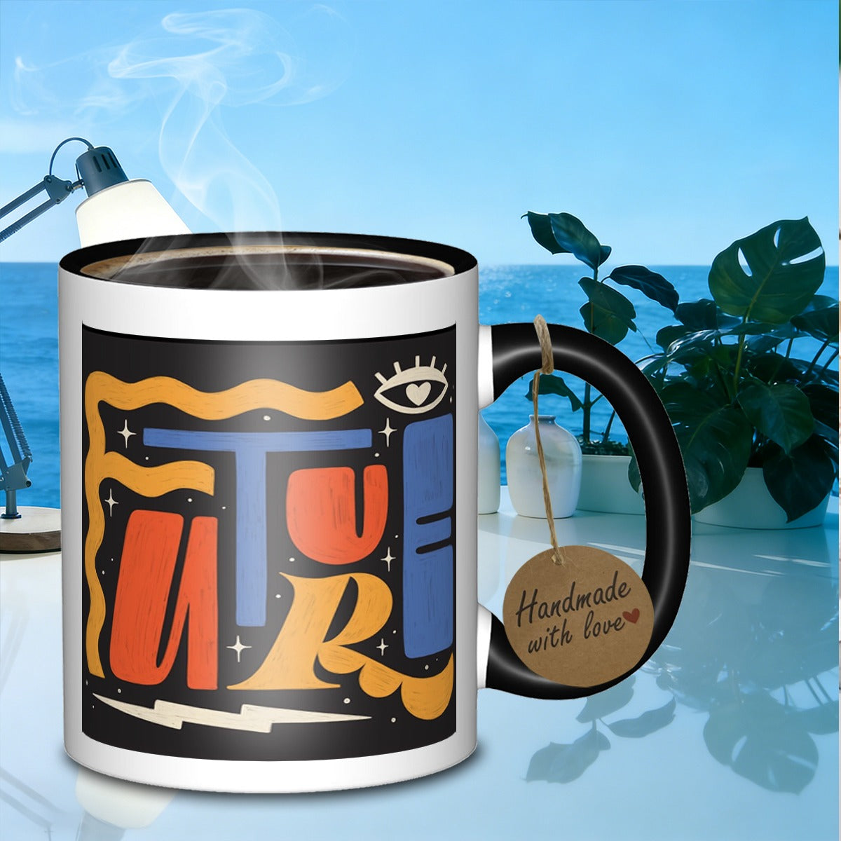 Tailorly Black Accent 11 oz Mug - future letterings