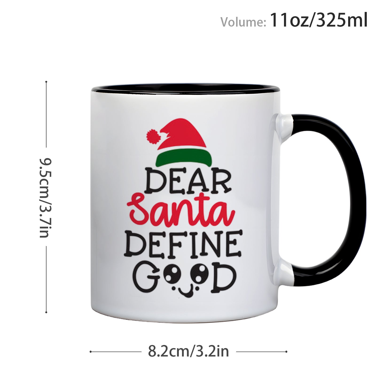 Tailorly Black Accent 11 oz Mug - funny humor good reusable holiday gift