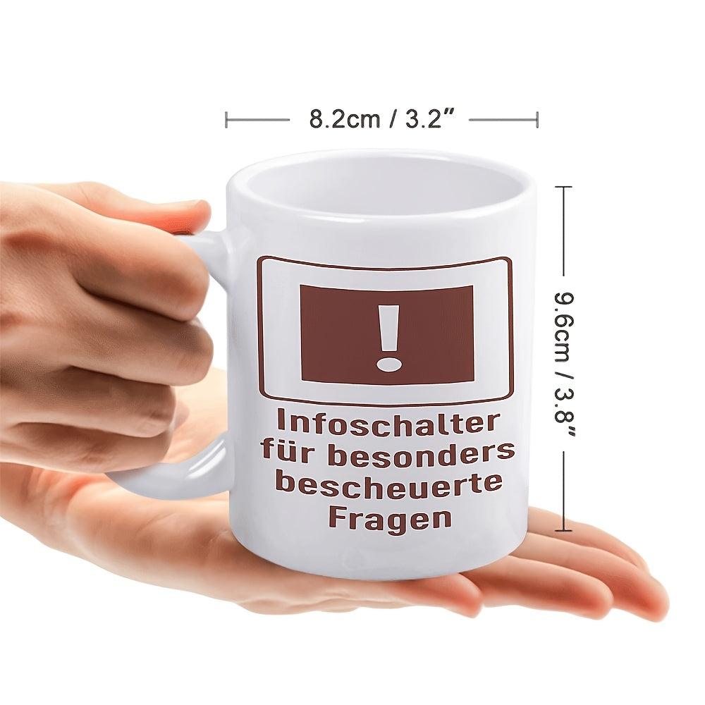 Tailorly White Ceramic 11 oz Mug - 1pc keepsake design reusable drinkware 11oz ceramic coffee mug ideal gift for friends familyceramic cup for