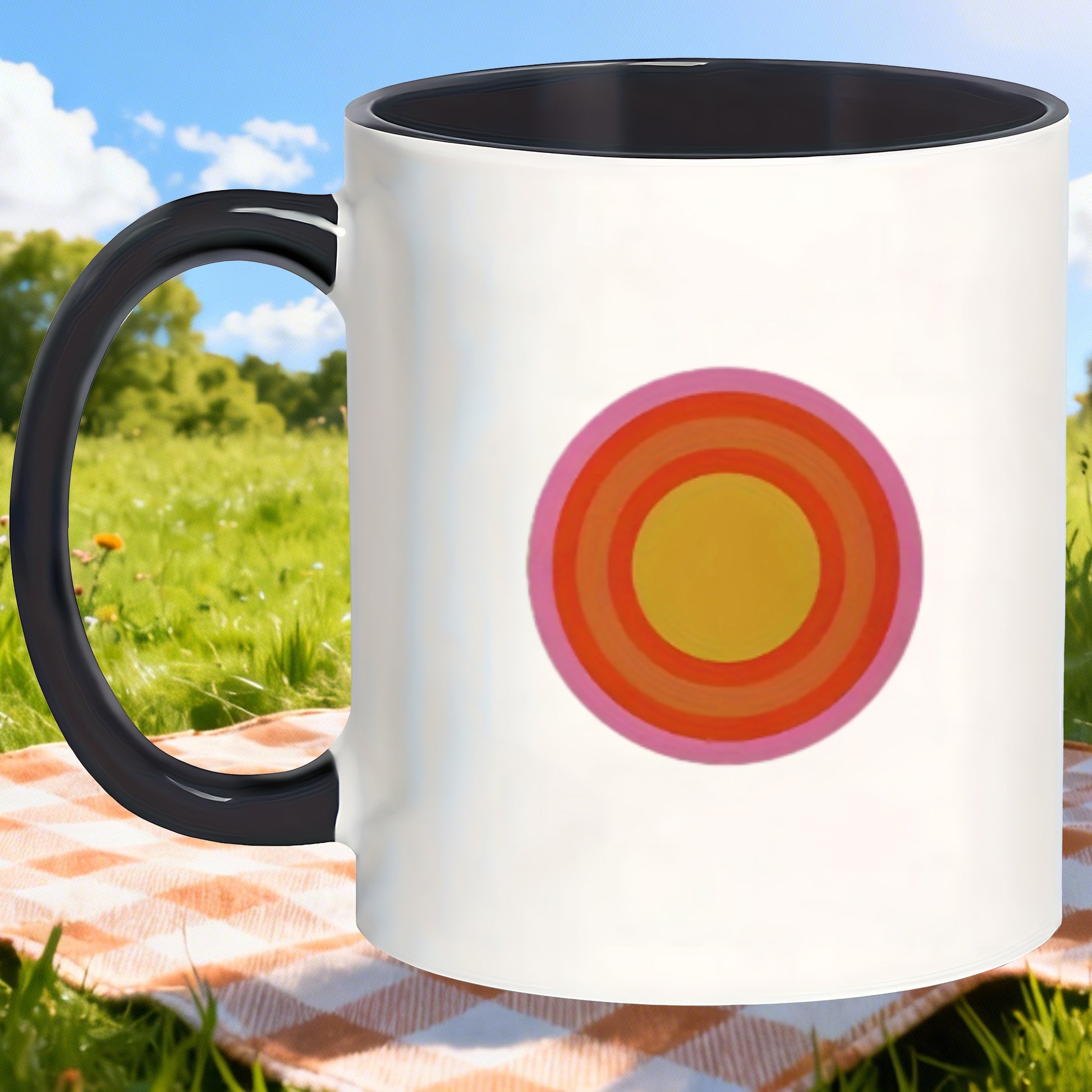 Tailorly Black Accent 11 oz Mug - bauhaus exhibition art print