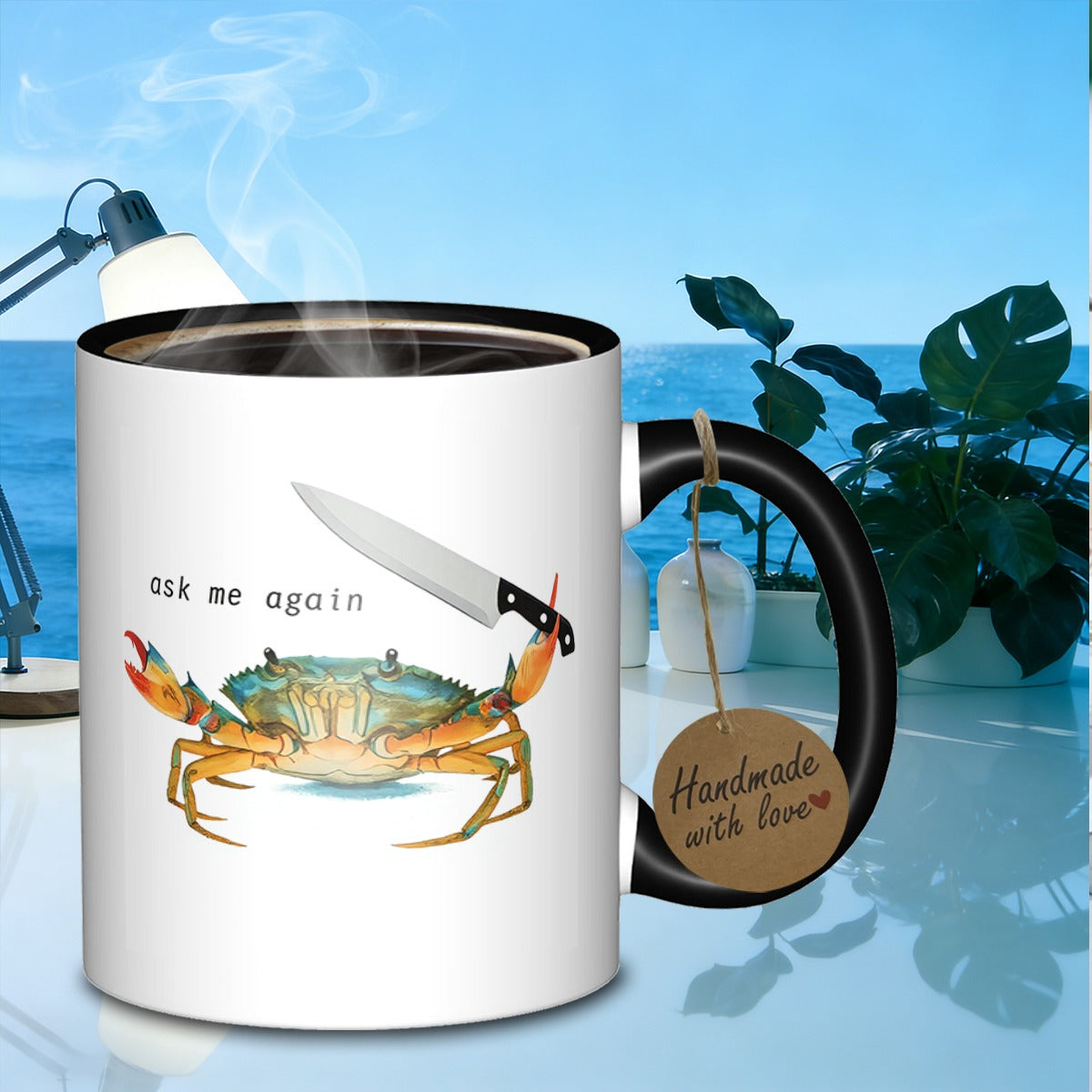 Tailorly Black Accent 11 oz Mug - againceramic mug featuring chipresistant for _2cddb1109211482a94f2d947c8e1360d