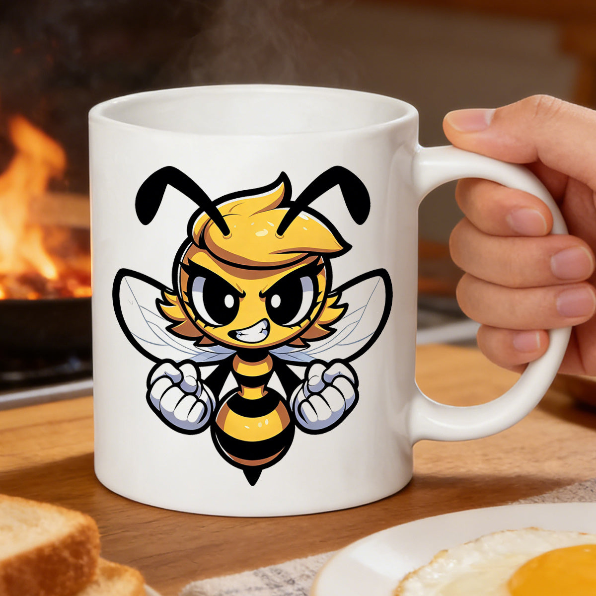 Tailorly White Ceramic 11 oz Mug - and adorable this 11oz ceramic mug featuring an is perfect for workdays or high productivity catering to with a