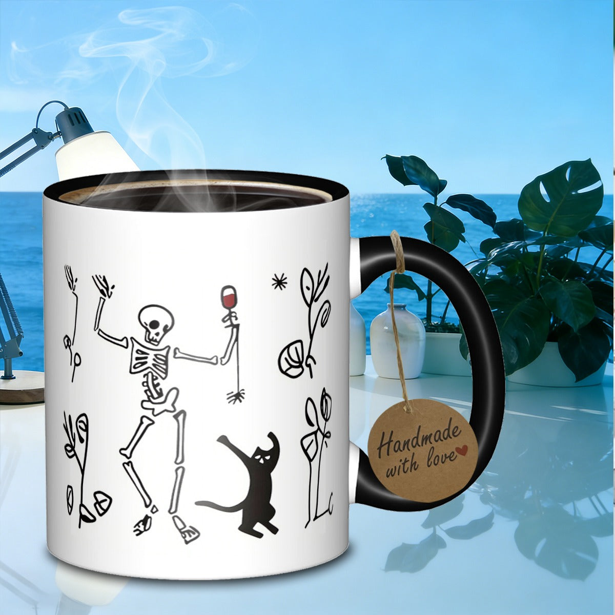 Tailorly Black Accent 11 oz Mug - festive atmosphere