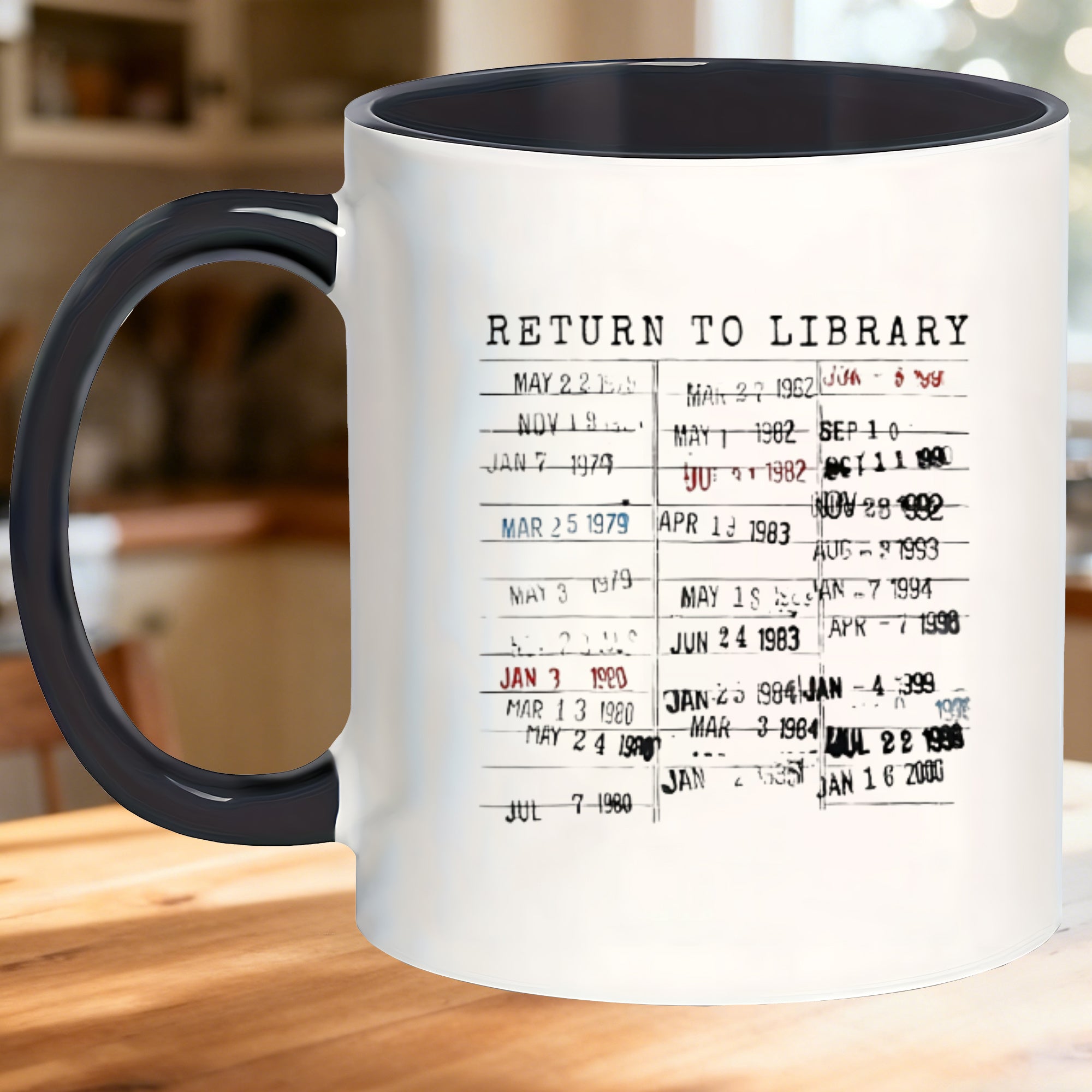 Tailorly Black Accent 11 oz Mug - novelty for teachers book lovers