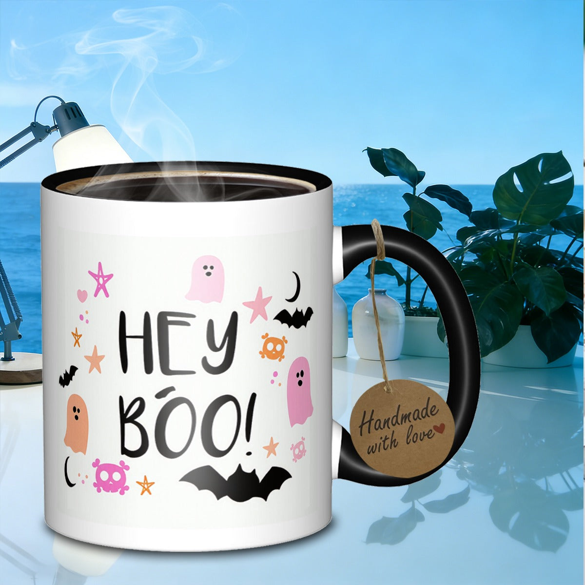 Tailorly Black Accent 11 oz Mug - a printed ceramic mug is suitable for office meetings family dinners daily drinking and other occasions as a