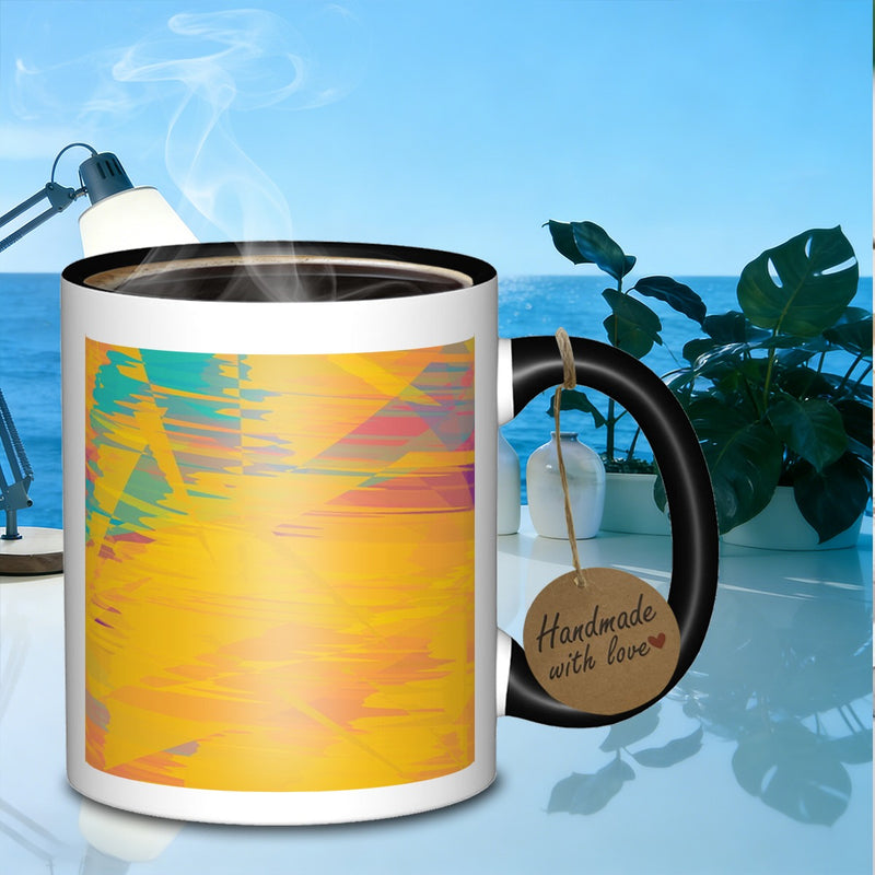 Tailorly Black Accent 11 oz Mug - geometric chaosclassic