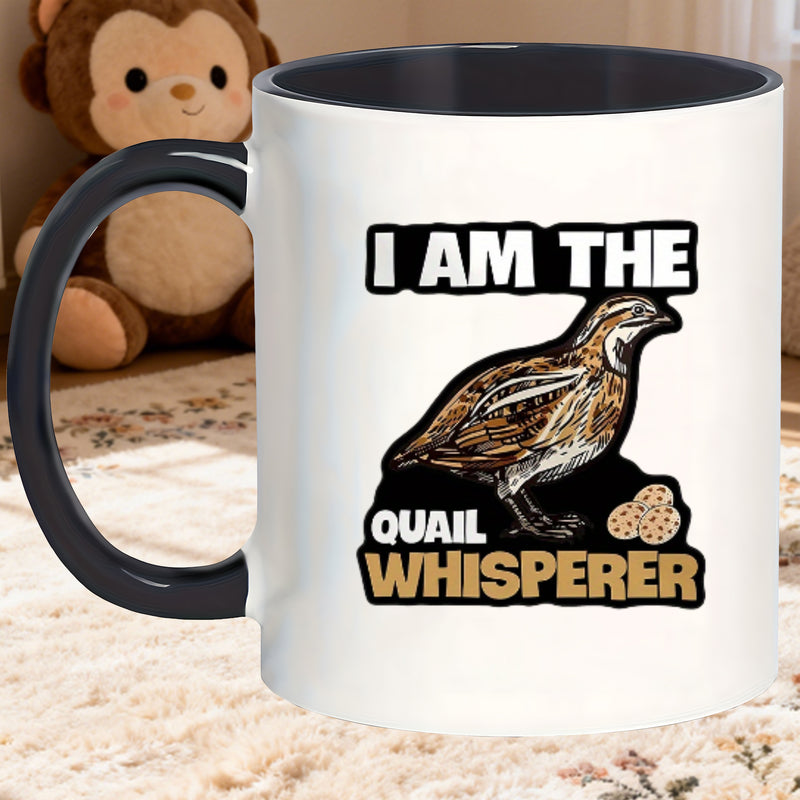 Tailorly Black Accent 11 oz Mug - mug with a am the quail ideal for women as and hilarious for birthdays_ea09d78381d1426f88378652c8ca6b31