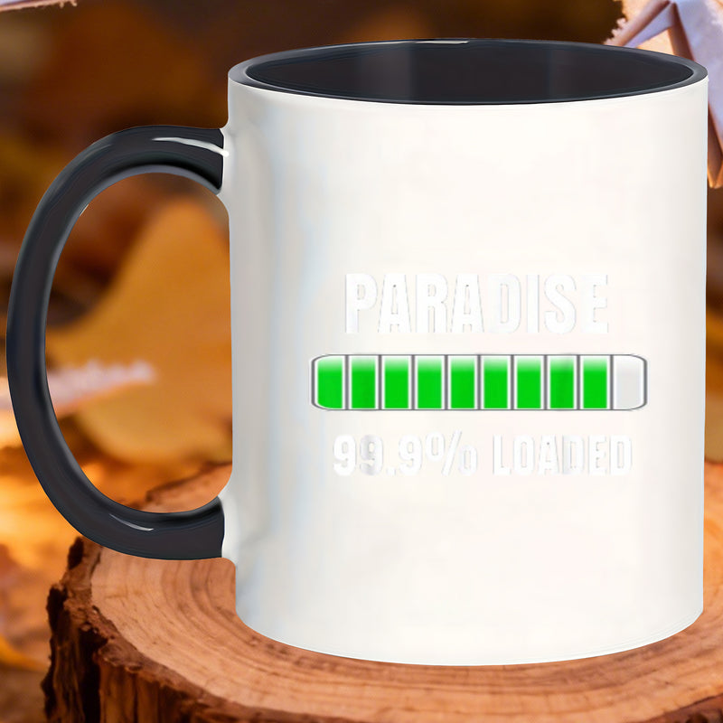 Tailorly Black Accent 11 oz Mug - minimalist matte dishwasher safe daily paradise loading mugs fits meeting breakfast smoothies bookstore