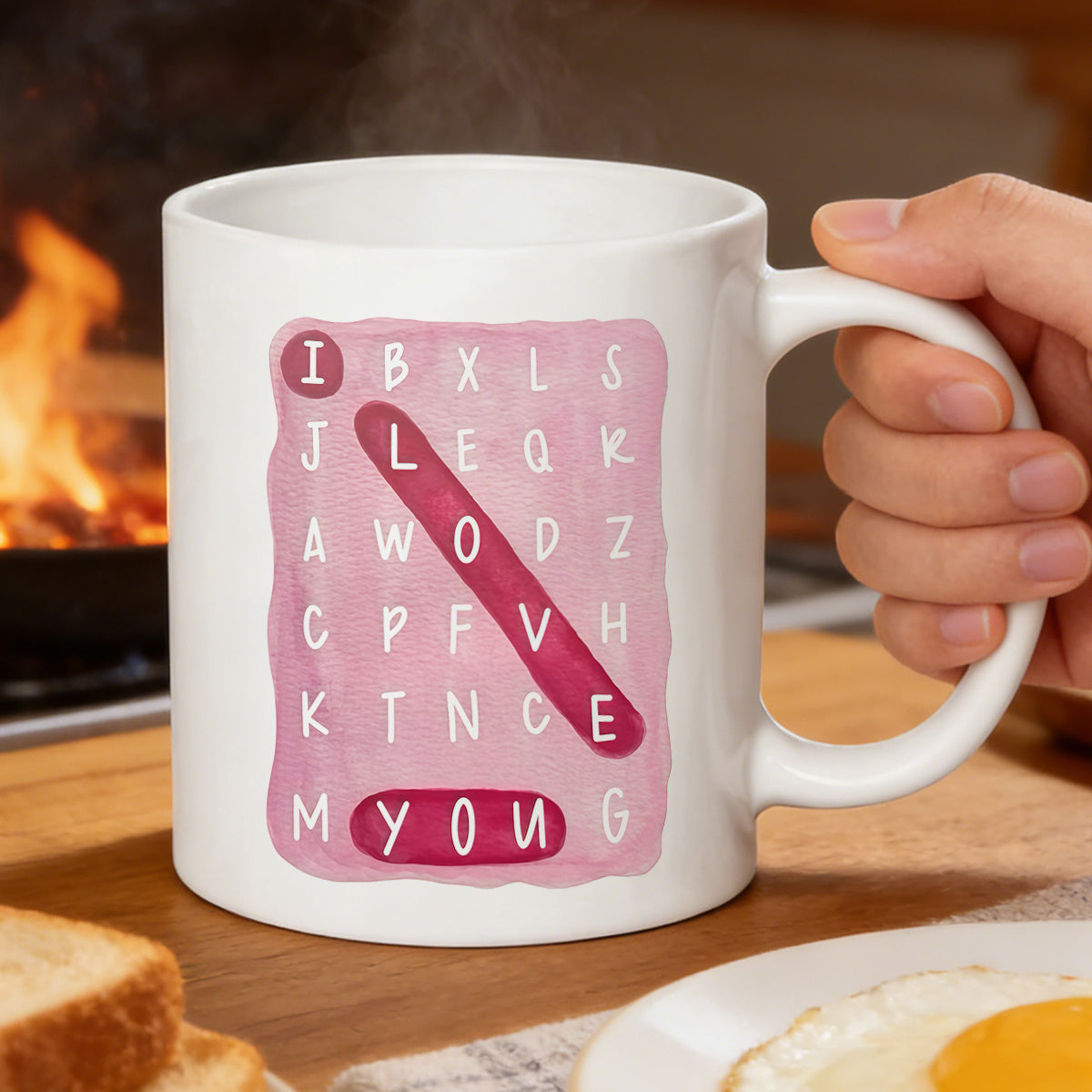 Tailorly White Ceramic 11 oz Mug - i love