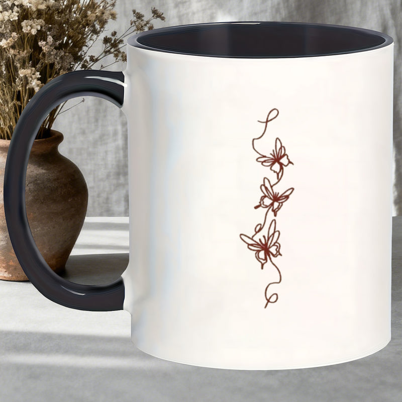 Tailorly Black Accent 11 oz Mug - embossed designs