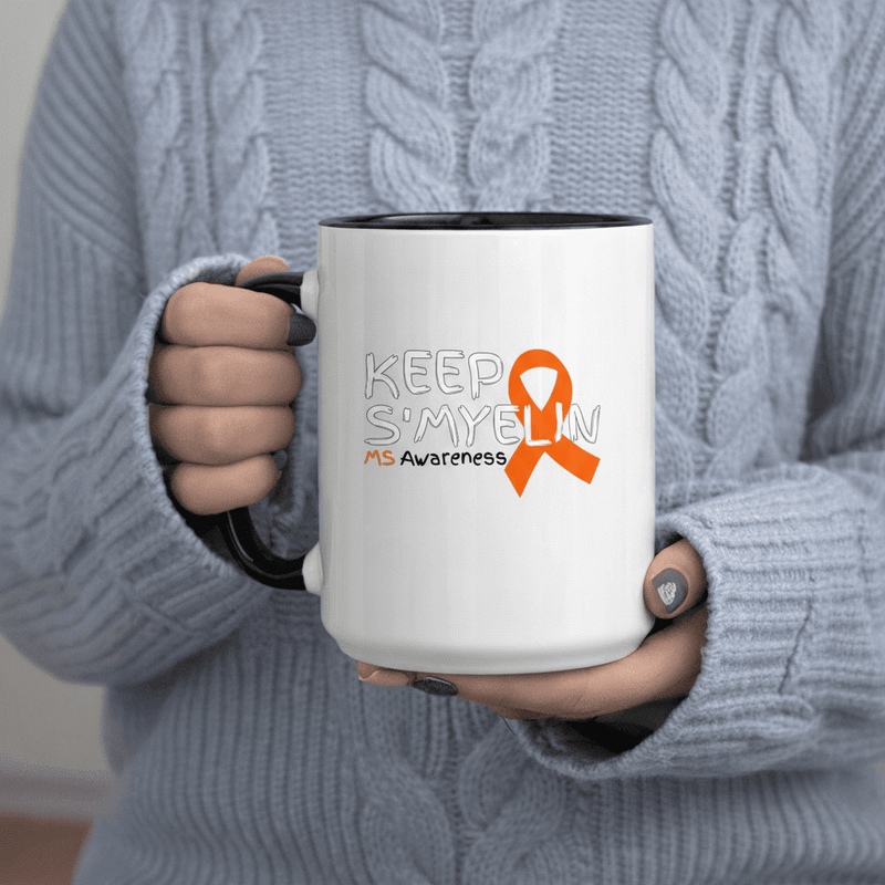 Tailorly Black Accent 11 oz Mug - Keep S Support 11oz Printed Ceramic Mug Ceramic Mugs Premium Ceramic Mug Dishwasher & Microwave Safe Microwave