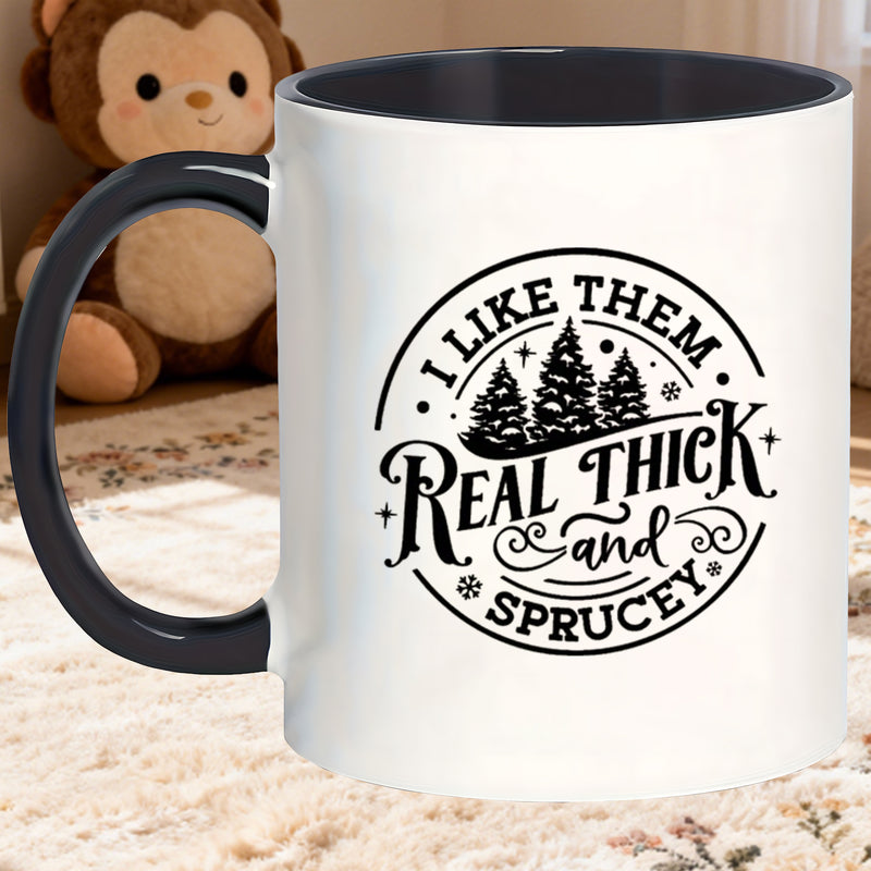 Tailorly Black Accent 11 oz Mug - funny novelty mugs suitable for use round drinkware with lids hand wash only suitable for christmas valentine
