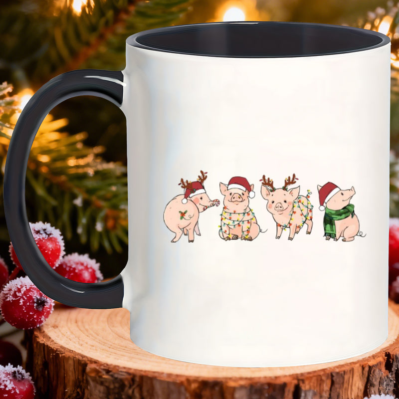 Tailorly Black Accent 11 oz Mug - chic glazed vintage mugs birthday for office home drinks use_d724039e2e4241a2b9e8935629c57efd