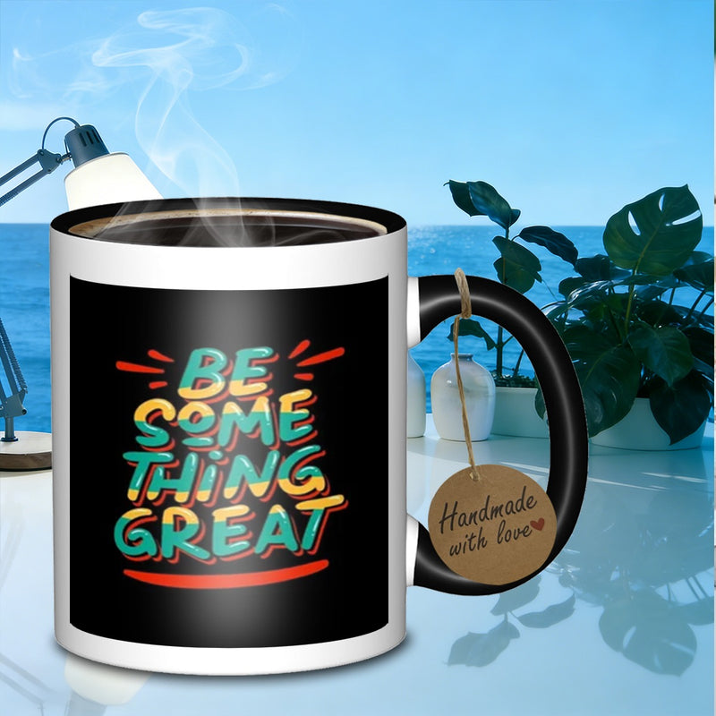 Tailorly Black Accent 11 oz Mug - be something great text
