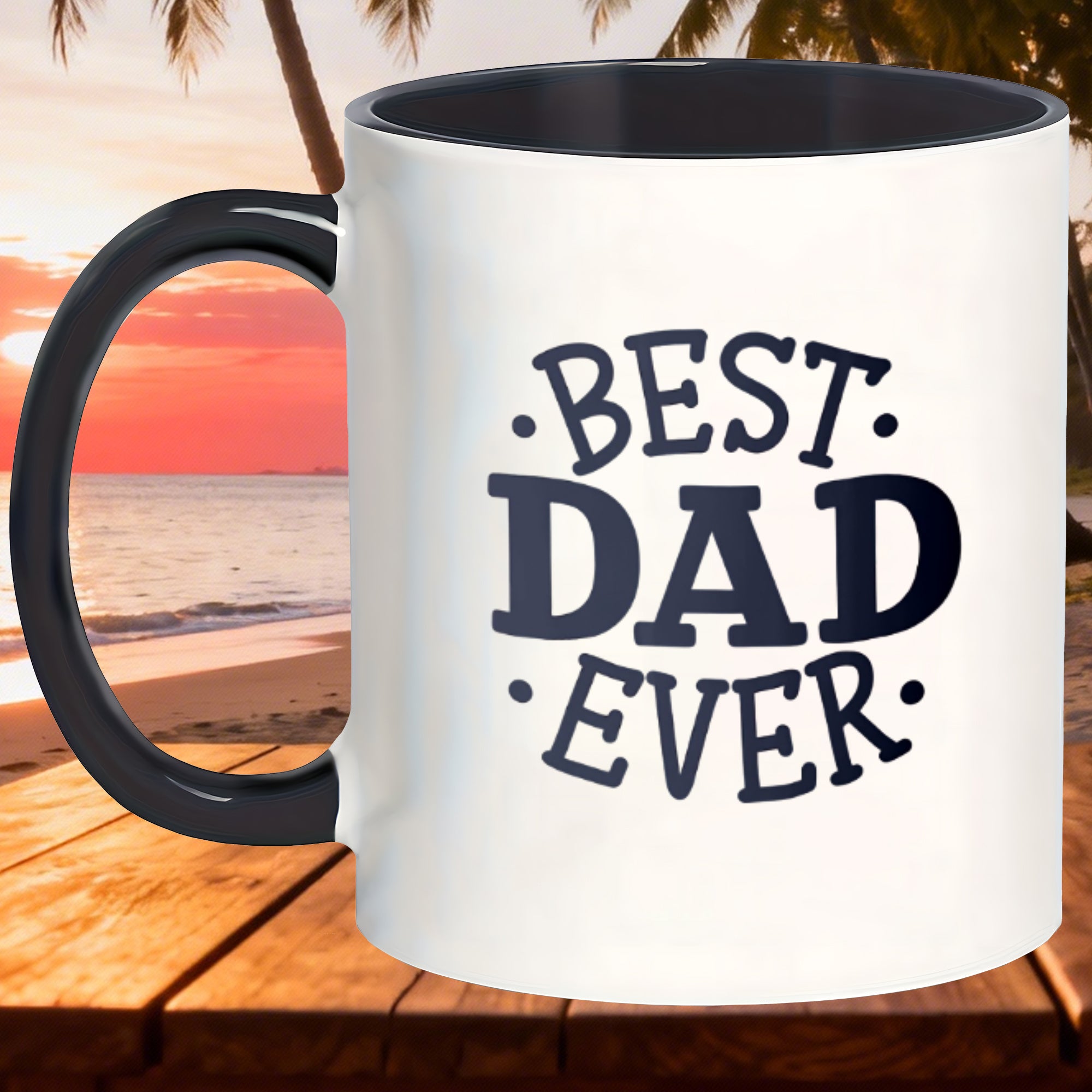 Tailorly Black Accent 11 oz Mug - daily best dad design
