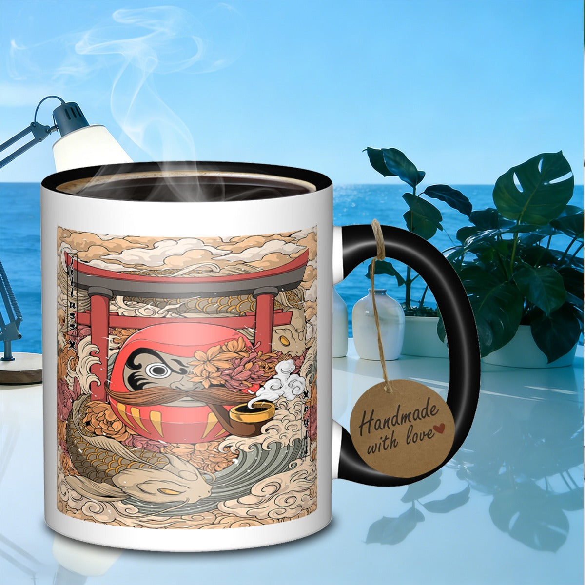 Tailorly Black Accent 11 oz Mug - doll compositionceramic heatresistant mug for everydayuse_9384e6ec81bc43daae7fbd461c50d567