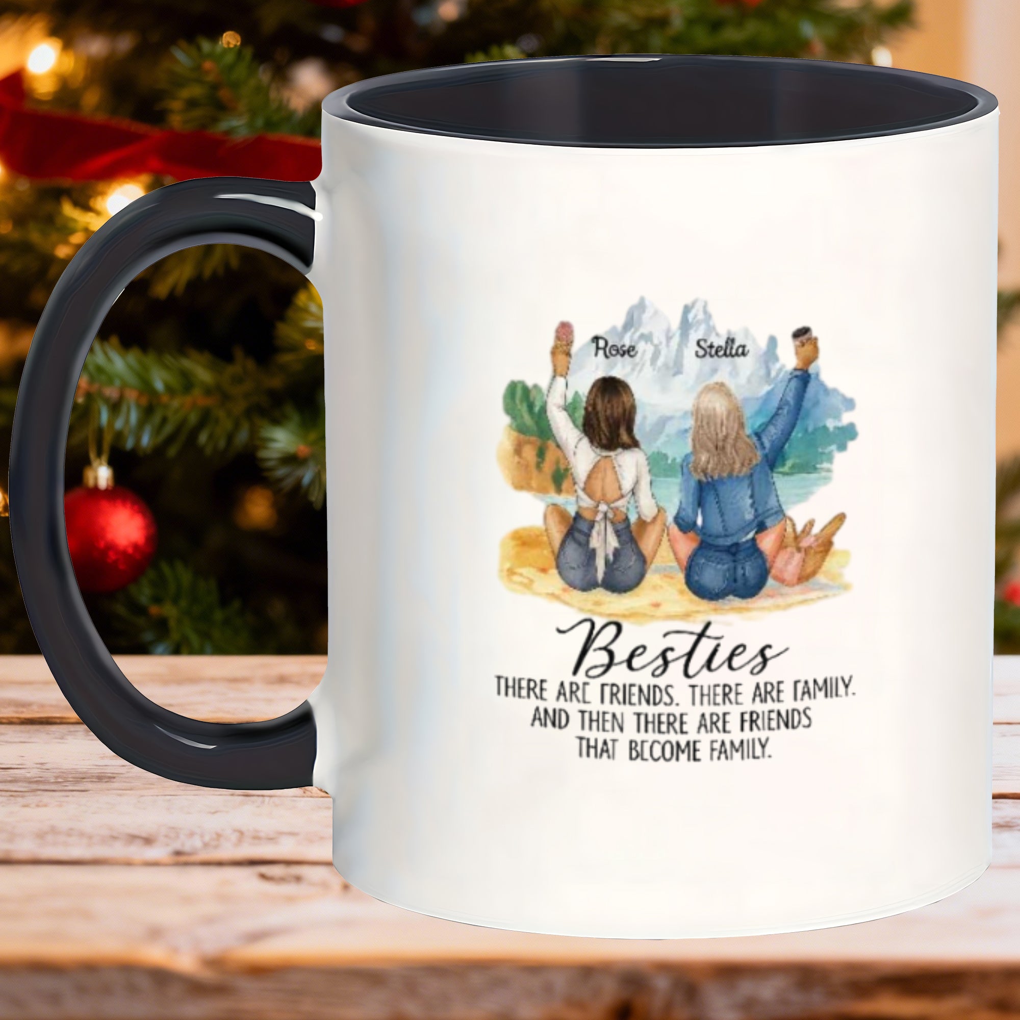 Tailorly Black Accent 11 oz Mug - durable ceramic microwave safe coffee are mugs presents for men humorous birthday and christmas