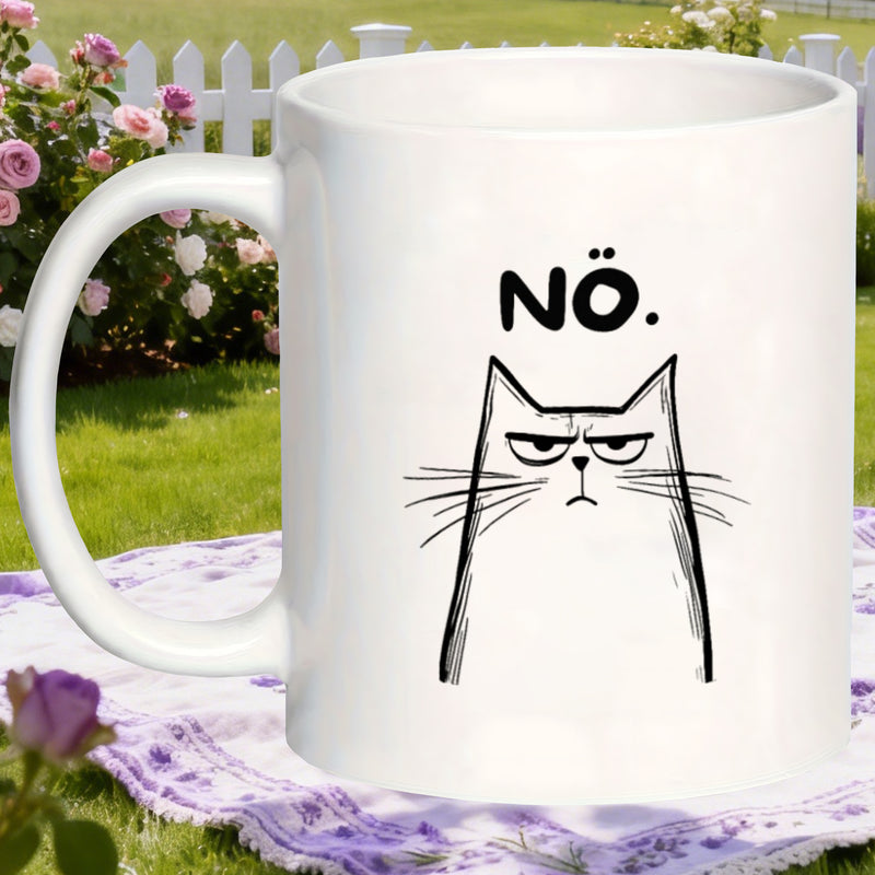 Tailorly White Ceramic 11 oz Mug - chic glazed no face mugs for christmas thanksgiving valentines kitchen party_0b046103666e4904a4573539db19c487