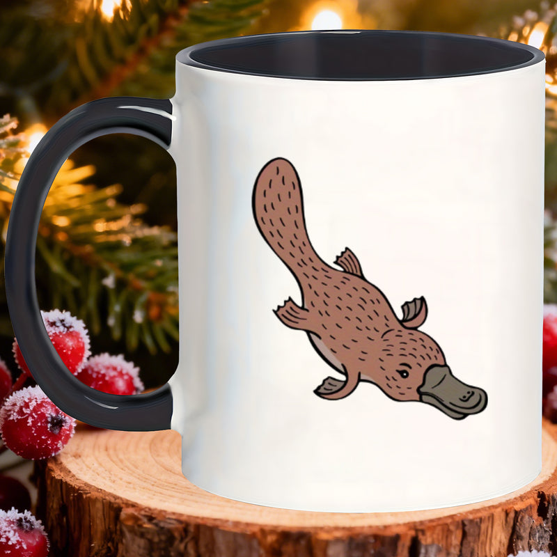 Tailorly Black Accent 11 oz Mug - cartoon print