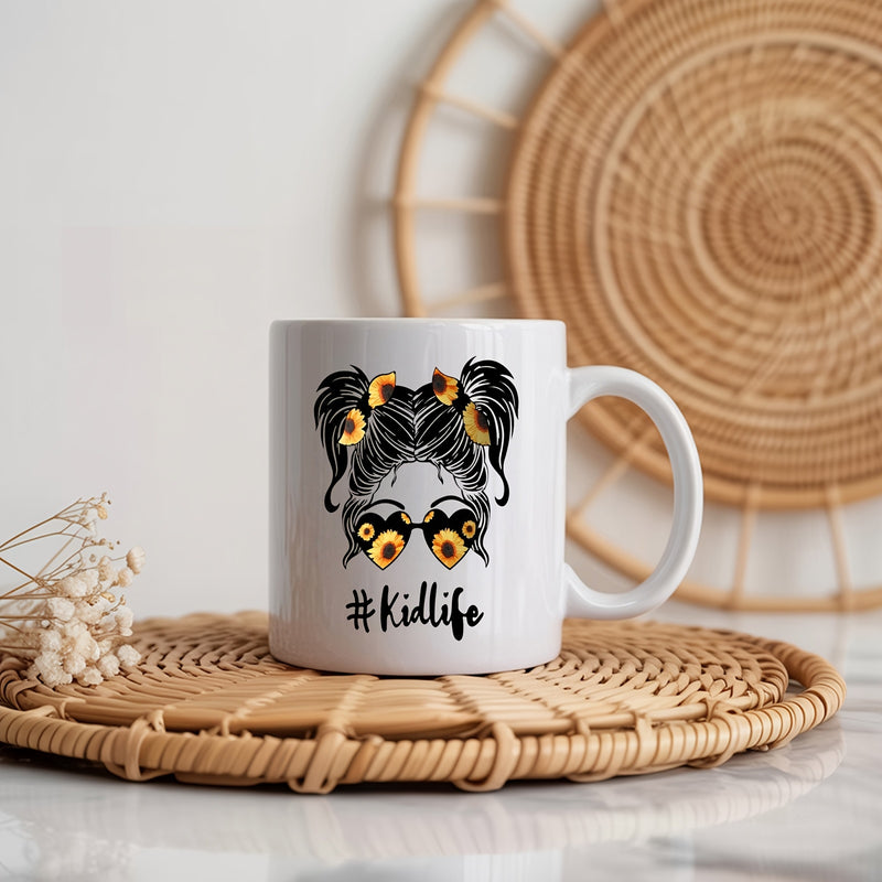 Tailorly White Ceramic 11 oz Mug - single ceramic mug for daily use christmas and birthday presents this themed mug features and is dishwasher safe