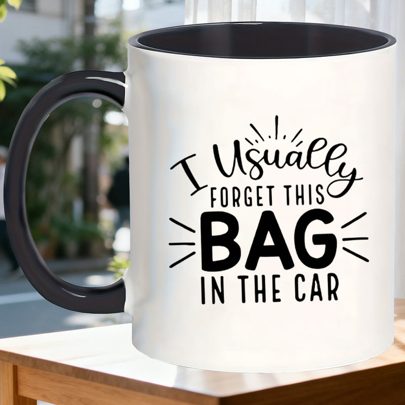 Tailorly Black Accent 11 oz Mug - funny text related to christmas thanksgiving valentines