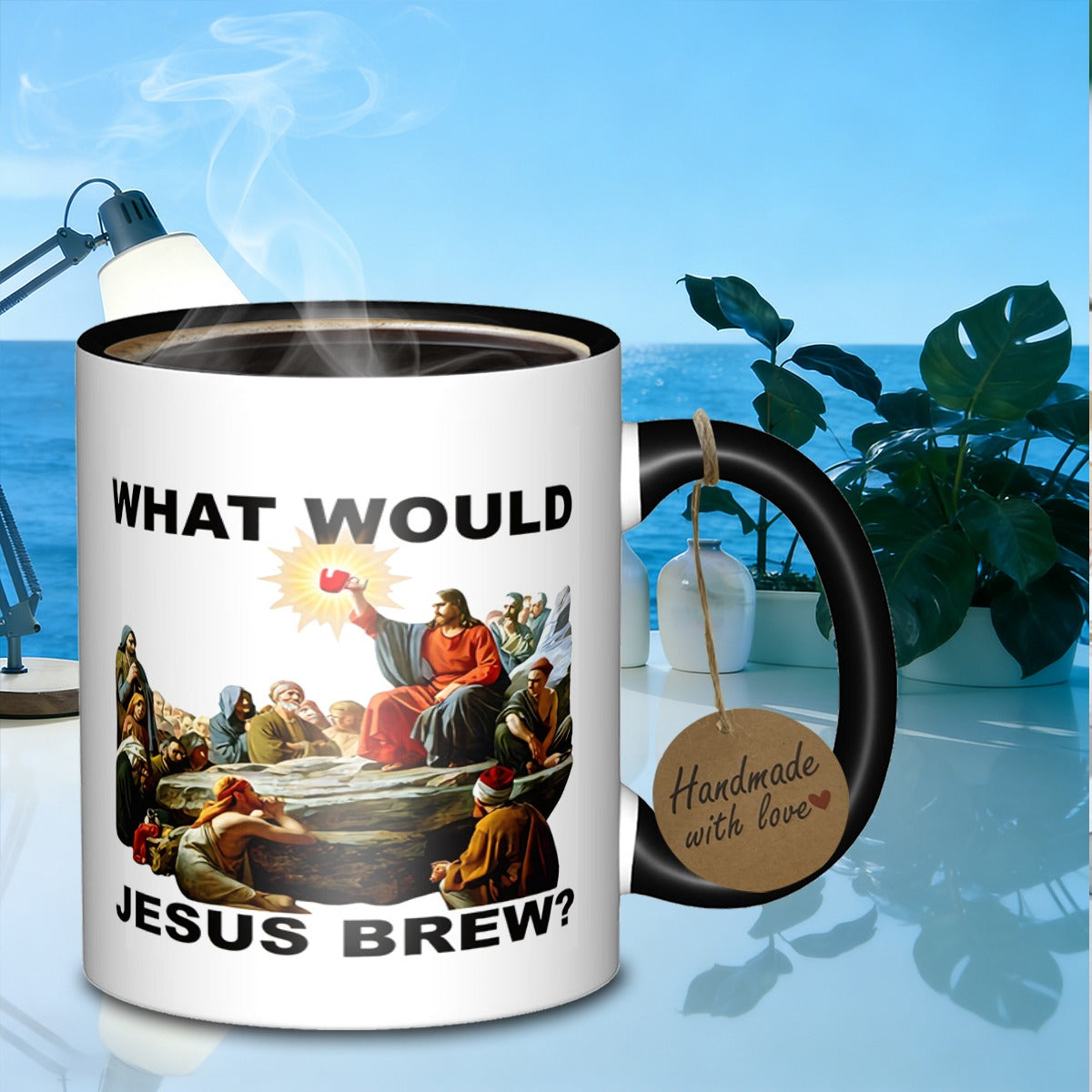 Tailorly Black Accent 11 oz Mug - brew design