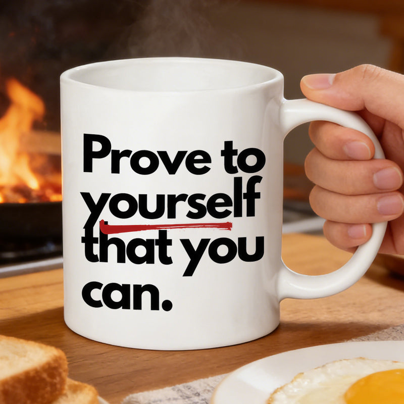 Tailorly White Ceramic 11 oz Mug - motivational quote