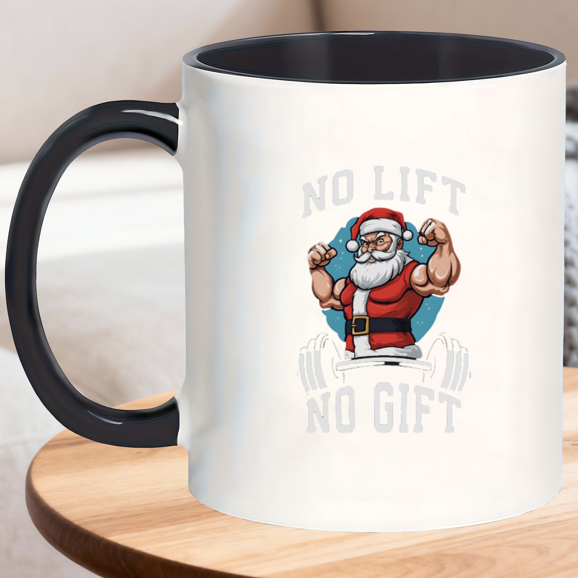 Tailorly Black Accent 11 oz Mug - durable and scratch resistant office mugs for kitchen espresso iced coffee on the patio and bedtime tea no