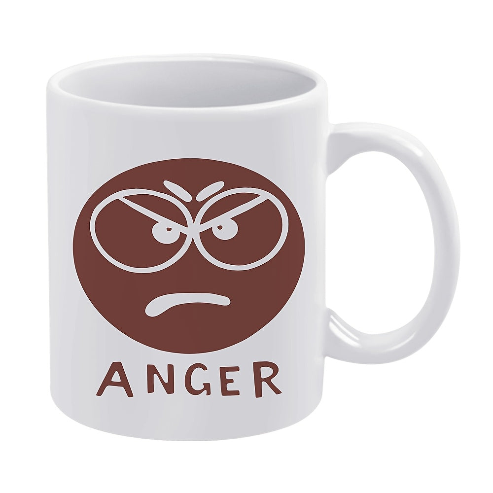 Tailorly White Ceramic 11 oz Mug - angry design funny novelty