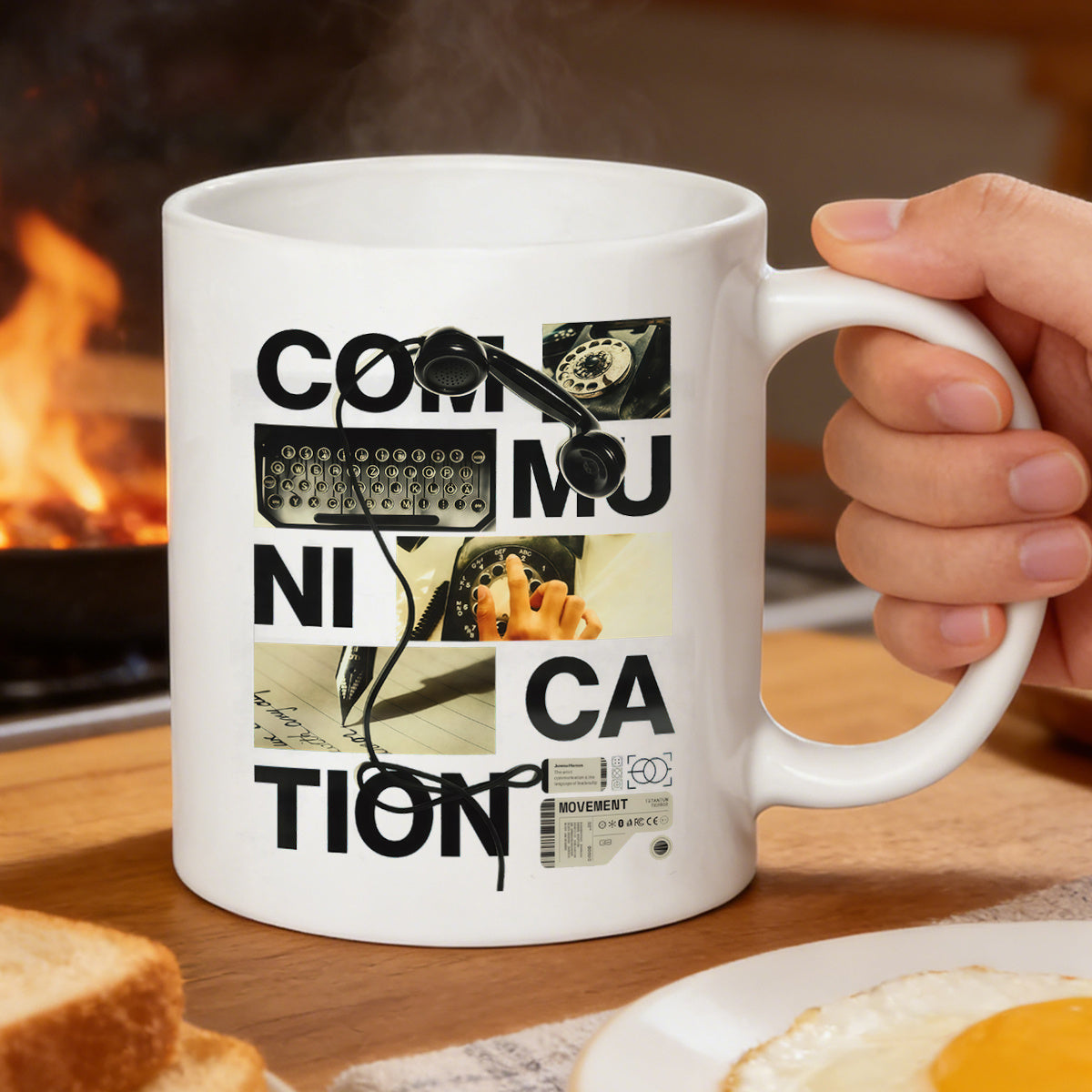 Tailorly White Ceramic 11 oz Mug - its coffee