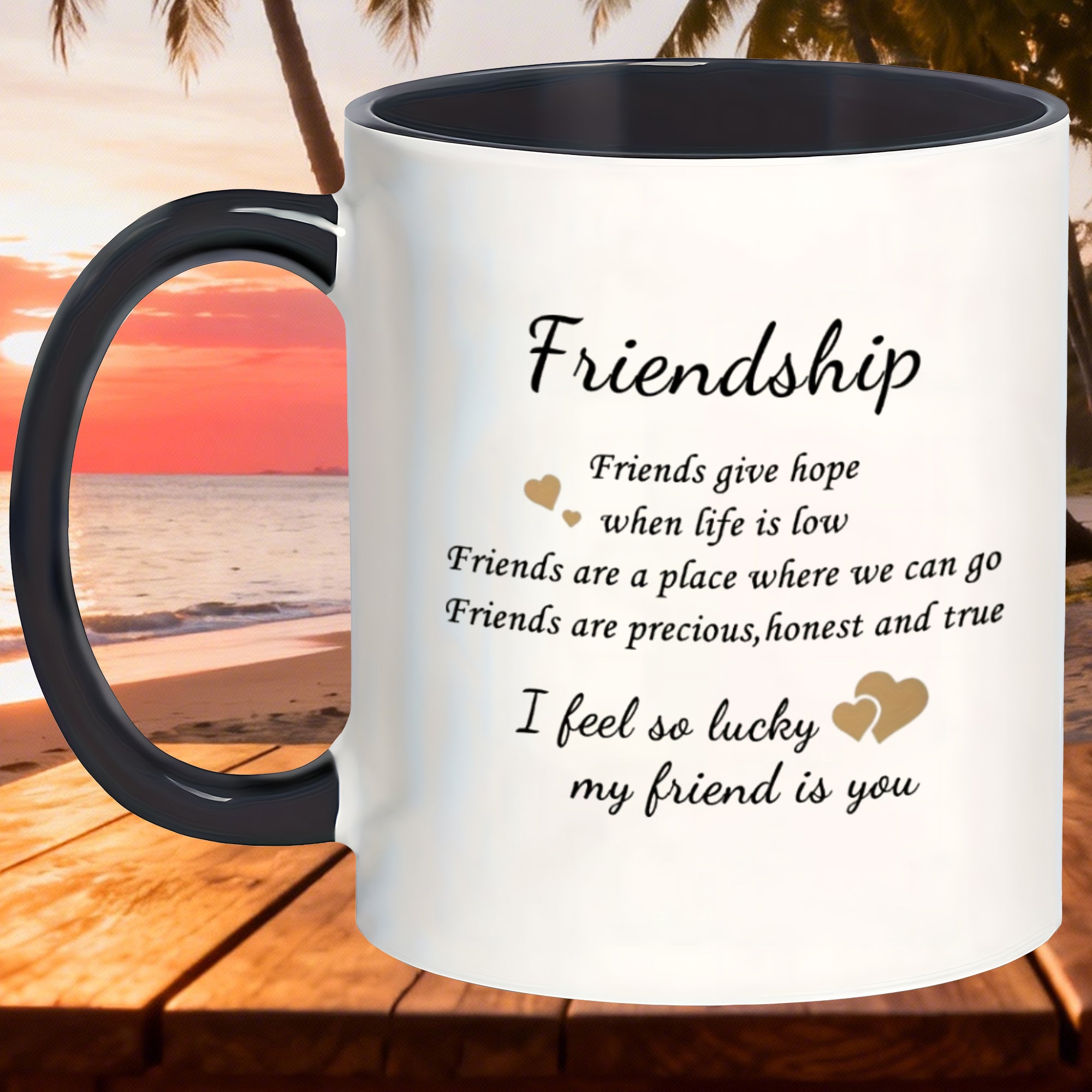 Tailorly Black Accent 11 oz Mug - funny tea mug with handle ceramic round mug with lid reusable for christmas thanksgiving valentines kitchen party