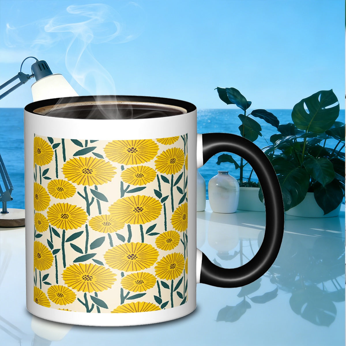 Tailorly Black Accent 11 oz Mug - outdoor mug with a yellow everyday use it a great gift_4c5a4c6c514740a4808ee247b97057de