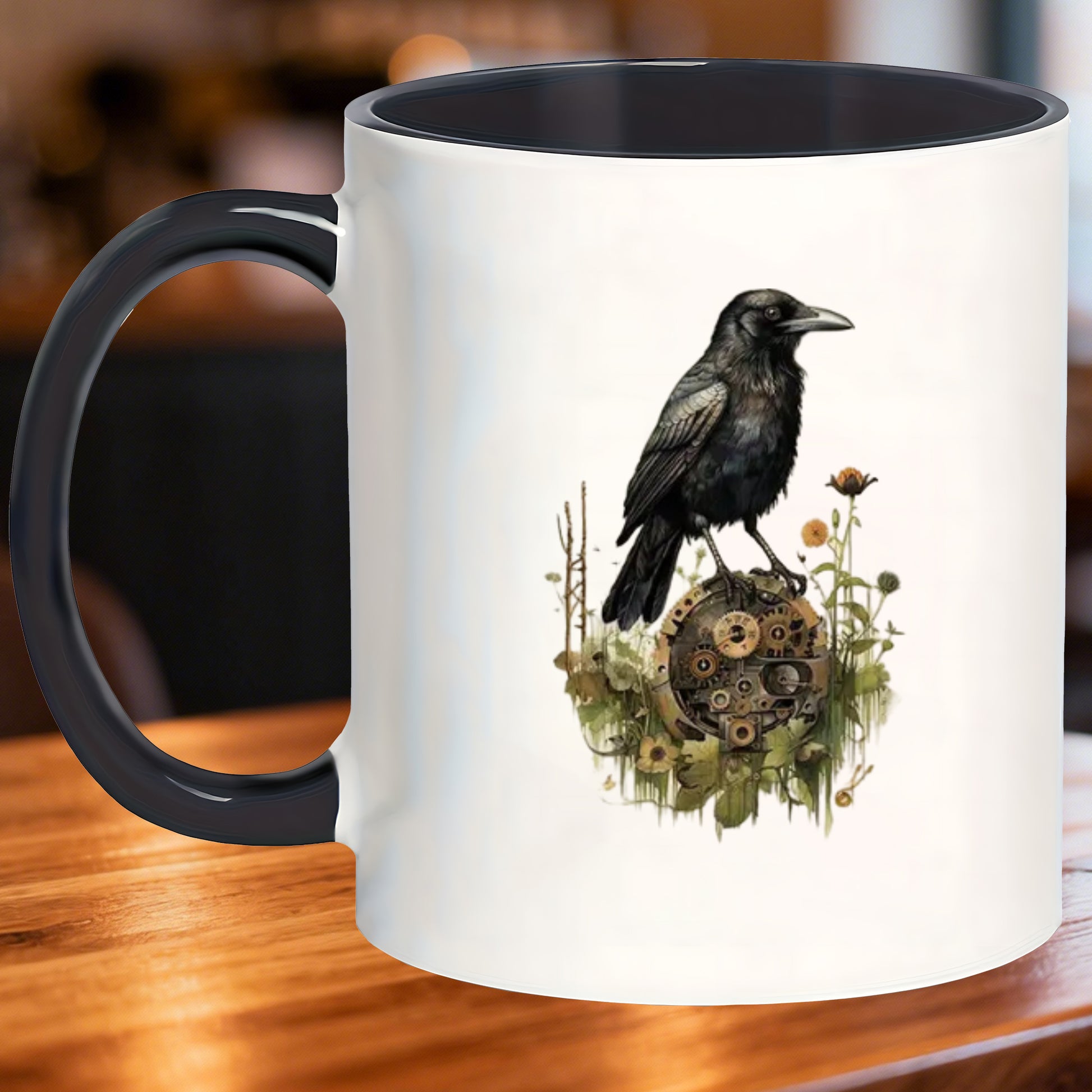 Tailorly Black Accent 11 oz Mug - steampunk theme