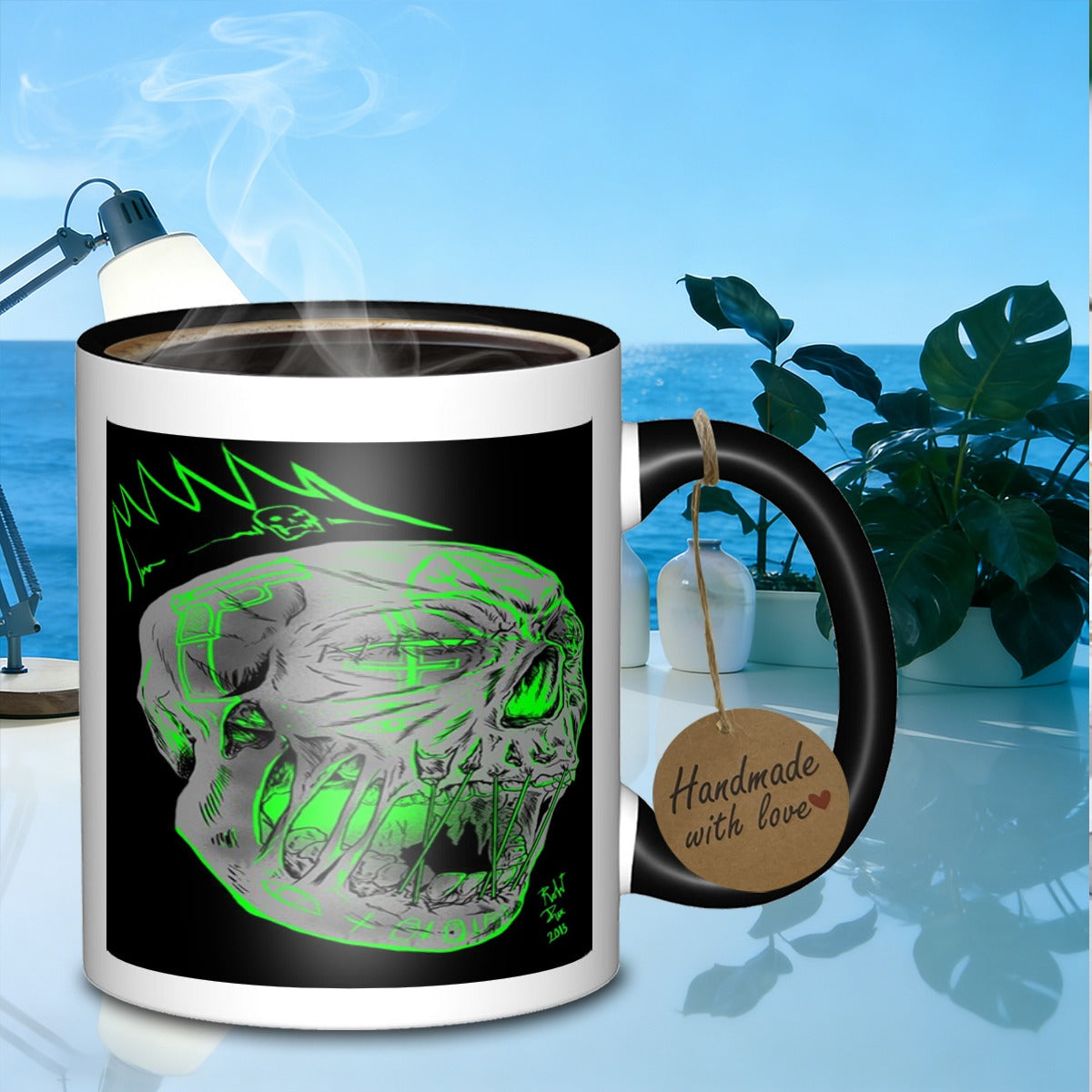 Tailorly Black Accent 11 oz Mug - mug featuring of the for gifting with a copper non slip feature_fafe02b6d1524cc08b7af7a5d1a96386